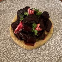 Beetroot hummus  at Iberico World Tapas  in Nottingham