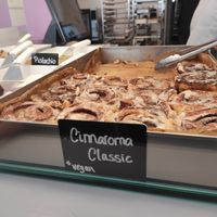 Classic cinammon roll at Cinnaroma Bakery in Loule