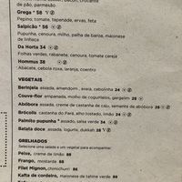 Menu  at So_lo Café - Copacabana in Rio De Janeiro