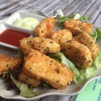 tofu nuggets at Green Gallery in Koh Phangan