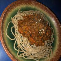 Spaghetti bolognese  at Green Gallery in Koh Phangan