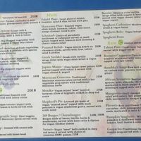 Menu at Green Gallery in Koh Phangan
