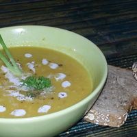 pumpkin soup at Green Gallery in Koh Phangan