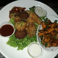 Fried platter at Green Gallery in Koh Phangan