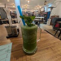Mint lemonade at Peace Center Restaurant in Bethlehem