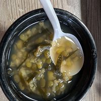 Dessert soup (I don't know what it's called, but a few dashes of fish sauce is nice) at Buddha Vegetarian Restaurant in South El Monte