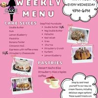 From their facebook page, 3/12/25. at That's A Cake in Hammond