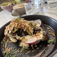 The kids menu very generous “mini” Magic Mushrooms  at The Farmhouse  in Clevedon