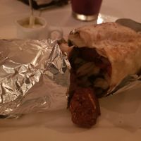 Falafel burrito at Chinga Tu Hambre in Mahahual
