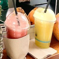 Fruit smoothies at Tropicool Acai and Superfoods - The Beach in Dubai