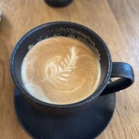 Coffee with oat milk   at House of Greens in Berlin