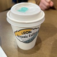 espresso with oat milk   at LEON - Roma Termini in Rome