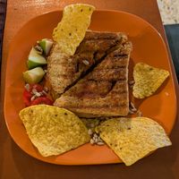 Sandwich de sobrasada vegana at Trastorium in Ribes De Freser