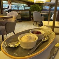 The vegan cream for the scones was beautiful   at The Grand York in York