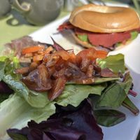 Pastrami bagel   at Delicious   in Harrogate
