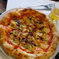 Courgette pizza. Vegan. Light but satisfying. at Corner Stone Pizza in Nottingham