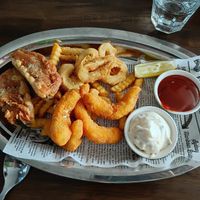 "Seafood " platter at Ping An Veggie Time @Dover Gardens in Adelaide