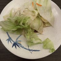 Started out with some tasty lettuce  at Red Curry Vegan Kitchen in Flagstaff