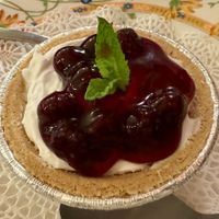 Blueberry cheesecakee  at Red Curry Vegan Kitchen in Flagstaff