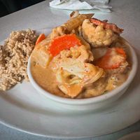 Massuman curry   at Red Curry Vegan Kitchen in Flagstaff