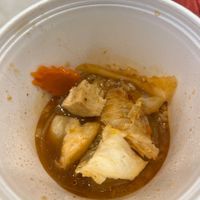 Leftover sweet and sour veggies dish   at Red Curry Vegan Kitchen in Flagstaff