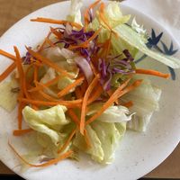 Starter salad at Red Curry Vegan Kitchen in Flagstaff