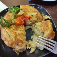 Vegan Spanish potato tortilla at Rosemary  in Alicante