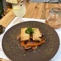 Tofu with grilled veggies  at Rosemary  in Alicante