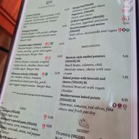 Menu at Rosemary  in Alicante