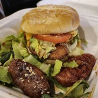 Vegan Chicken Burger at High Water Grill in Silverton