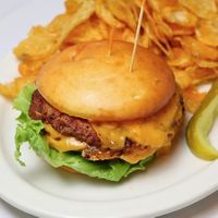 Vegan Pub 42 Mac Burger at Pub 42 in New Hope