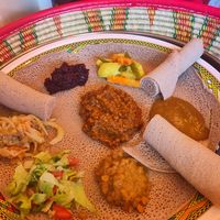 Vegan combo, currently £15 - that's rolled up pancake, not tissues! at Jebana  in Belfast