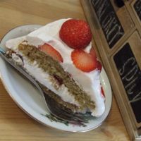 strawberry cake at Hap in Den Bosch