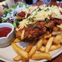 Eggplant schnitzel   at Launching Place Home Hotel  in Launching Place