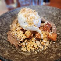 Quince, mousse and ice cream   at Launching Place Home Hotel  in Launching Place