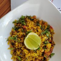 The cafe provides a lot of vegan options. Poha and Vada Pav were very delicious. Nice ambiance. A peaceful place to sit and work. at Ginger Eats & Arts in Lucknow