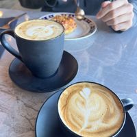Marzipan Latte and cappuccino  at MangiaFoglie  in Long Beach