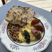 Brunch- egg plate 😍  at MangiaFoglie  in Long Beach