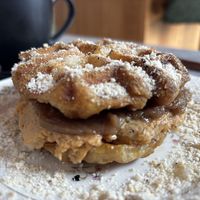 PB & J waffle   at MangiaFoglie  in Long Beach