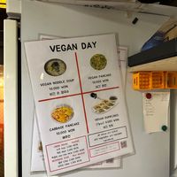 Vegan menu options  at Cheongchun Sujebi (Insadong) - 청춘수제비 인사동 본점 in Seoul