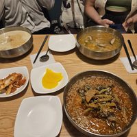 All vegan and all vegan side dishes.  (Does have non vegan stuff on menu) at Cheongchun Sujebi (Insadong) - 청춘수제비 인사동 본점 in Seoul