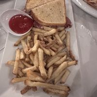 Vegan Reuben and fries   at Fiori Italian in Munster