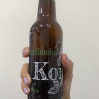 Kombucha de Pepino 🥒 For Later 💕💕💕💕  at Karma Vegano in Mexico City