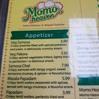 Veg Apps at Momo Heaven in Carlisle