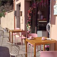 Entrance at Bea's Bakery  in Palau