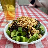 Garlicky cucumbers  at Dump Truck in Seattle