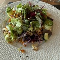 Variation de salade sauce maison moutarde à l’ancienne   at Espace Weisshorn in Zinal