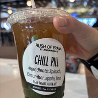 Chill pill smoothie  at ABQ - Rush of Prana - Past Security in Albuquerque