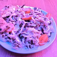 Green salad at Disco Pizza  in St Gallen