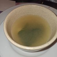 Miso soup at Tanaka Sushi  in Almada